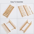 thumbnail image 3 of Estante Secador de Bambú para Platos Tapas Tablas de Cortar Tazones Libros y Tablets Soporte Organizador de Cocina, 3 of 7