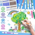 thumbnail image 4 of Rotuladores lavables Ellinjan, 200 unidades, a granel, 10 colores para niños, 4 of 7