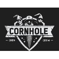 thumbnail image 2 of Cornhole Corn Crew Adult Black Long Sleeve Hoodie-Medium, 2 of 6