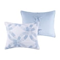 thumbnail image 4 of Greenland Home Fashions Wedding Ring Reversible Blue Coverlet Set, Adult, 2-Piece Twin/XL, 4 of 7