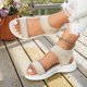 thumbnail image 4 of MKLEKYY Sandalias de Verano para Mujer, Calzado Informal para Exteriores, Diseño Cómodo de Punta Abierta Con Parte Superior Transpirable, Ajuste Ajustable para Uso Diario, Suela Gruesa Duradera, 4 of 4