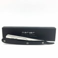 thumbnail image 2 of Parker PTB « Push Type Blade Load » Bord Droit Barbier / Shavette Razor avec Bras de Lame en Acier Inoxydable et 5 Lames en Acier Inoxydable Shark, 2 of 5