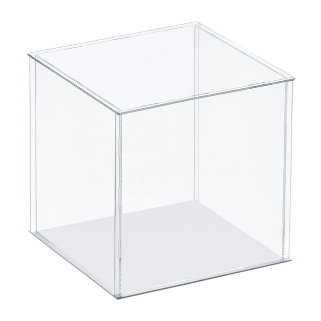 Caja de exhibición Uxcell, caja de acrílico, ensamblaje, caja a prueba de polvo para coleccionables, manualidades 13.7x11.8x13.7pulgadas