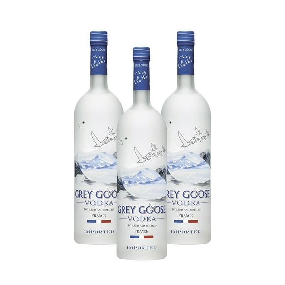 Pack de 3 Vodka Grey Goose 1 LT Importado Grey Goose Vodka