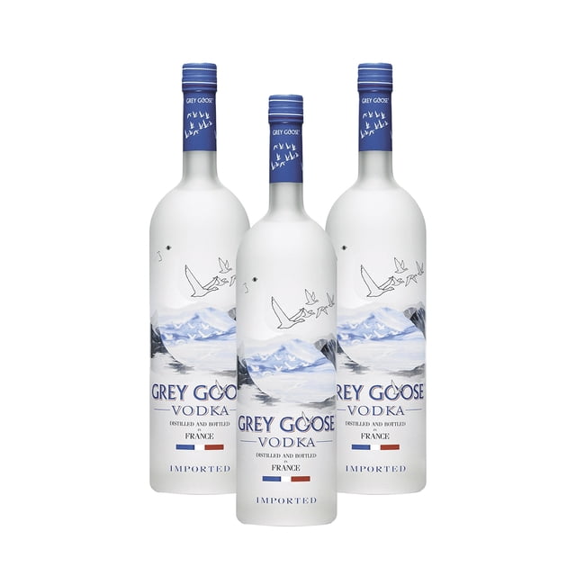 Pack de 3 Vodka Grey Goose 1 LT Importado Grey Goose Vodka