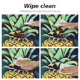 thumbnail image 4 of JEUXUS  Retro Pineapple Round Table cover with Elastic Edge Design Table Cover Waterproof Table Cloth for Christmas, 4 of 7