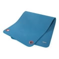 thumbnail image 2 of Power Systems Hanging Yoga Studio & Gym Workout Exercise Fitness Mat, Ocean Blue, 2 of 6