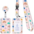 thumbnail image 2 of CSChome Badge Holder With Removable Lanyard Retractable Badge Holder: Versatile Lightweight Holder with Reel Clip for Nurses, Teachers, Office Workers, 2 of 7