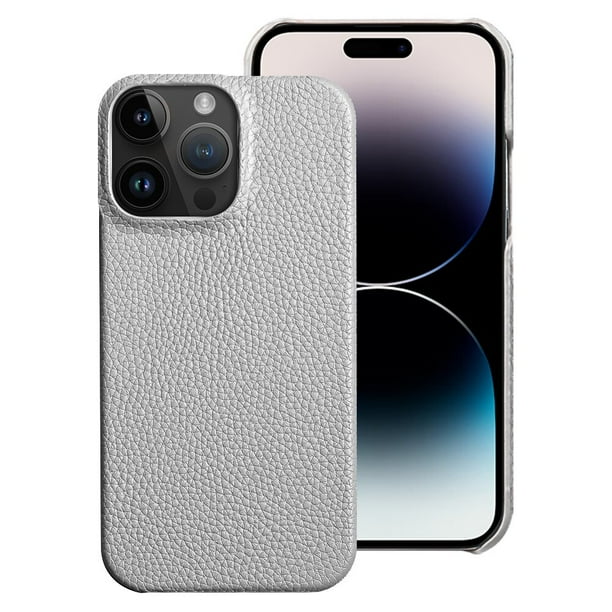 Funda de teléfono de piel de vaca genuina para iPhone 13 14 Pro Max 12 Mini 11 12 Pro Max X XR XS Max 6 6S 7 8 Plus SE 2020 Tan Jianjun unisex