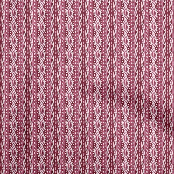 oneOone Polyester Spandex Magenta Fabric Asian Block Fabric For Sewing Printed Craft Fabric By The Yard 56 Inch Wide