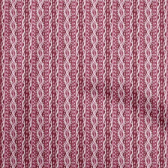 oneOone Polyester Spandex Magenta Fabric Asian Block Fabric For Sewing Printed Craft Fabric By The Yard 56 Inch Wide