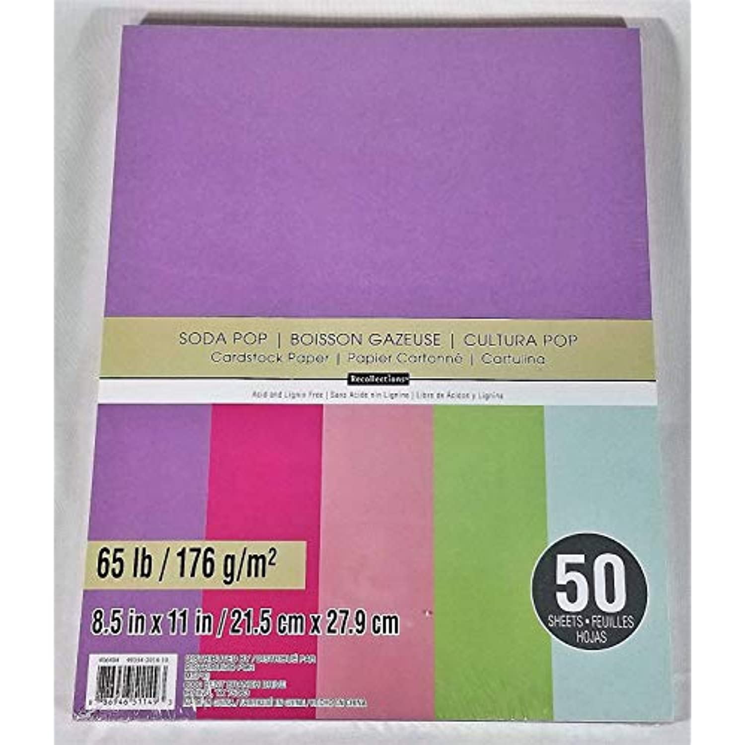 Recollections Cardstock Paper, 8 1/2 x 11 Purple Passion Value 2-Pack