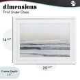 thumbnail image 4 of Stupell Industries Transitional Serene Ocean Waves Calmness White Framed Print Under Glass, 20 x 14, by Melissa McClain, 4 of 8