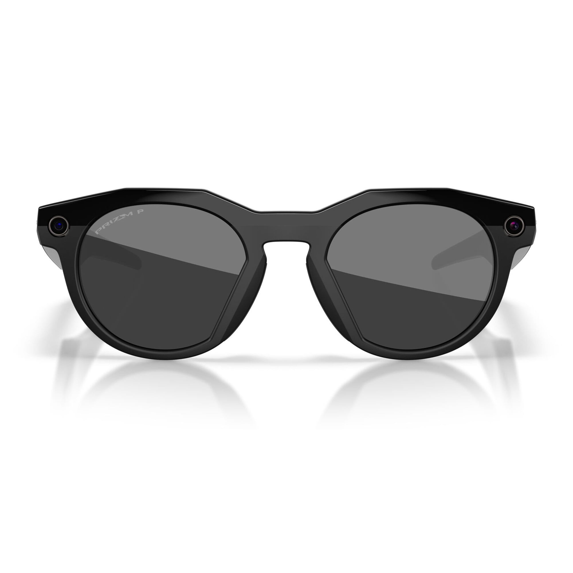 Oakley AI Smart Meta HSTN Sunglasses with Charging Case, Black/Prizm Black Polarized, Size 51