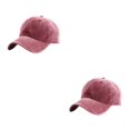 thumbnail image 4 of Minnieouse Gorra de béisbol para amantes del algodón en primavera 2020, gorra informal, Snapback, ajustable, transpirable, sombreros sólidos para vino rojo 2piezas Minnieouse CBP032087, 4 of 5