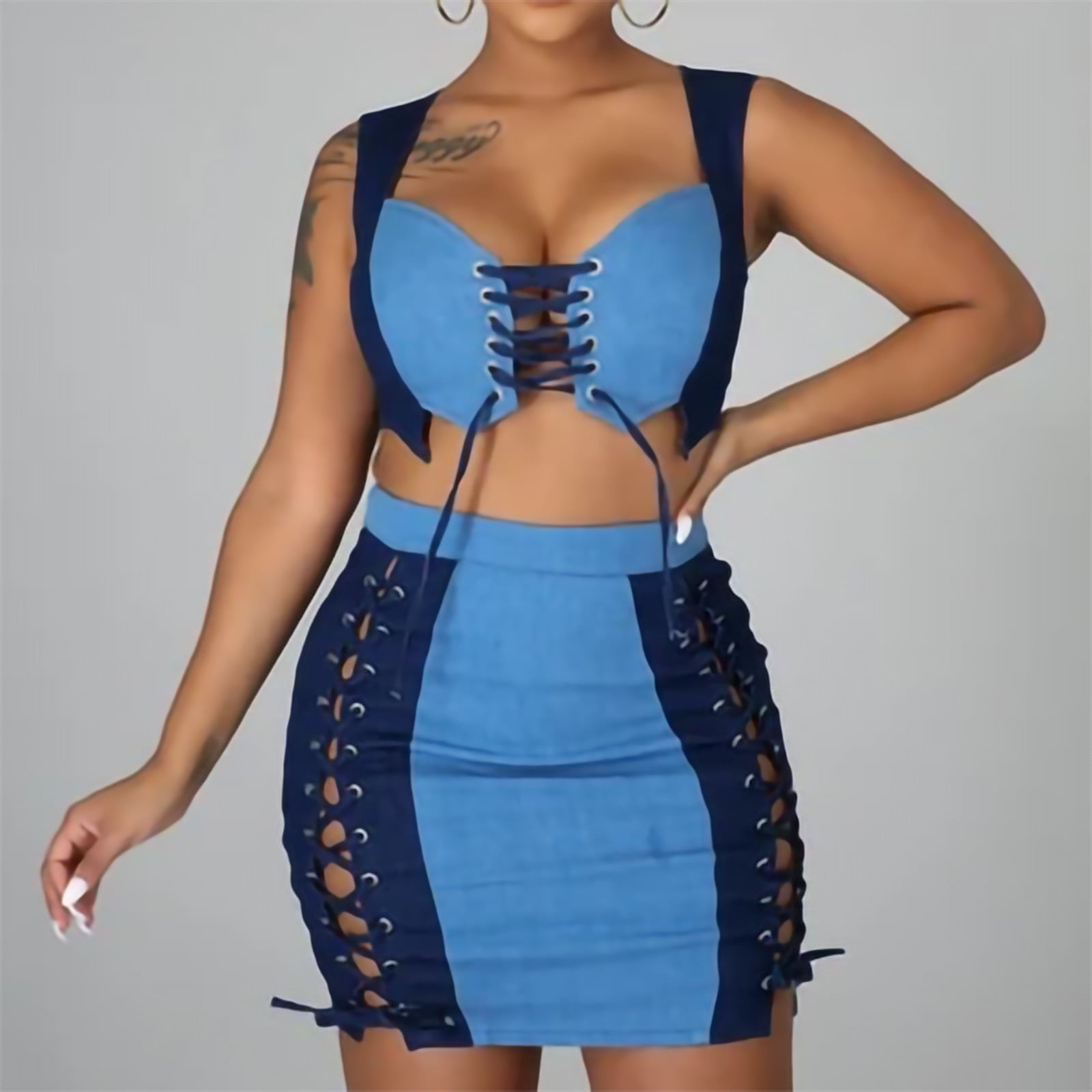 Sexy Denim Party Dress