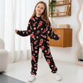 thumbnail image 3 of Uorisanigo 2 Piece Set Girls Boys Active Sweat Set – Soft Stylish Christmas Candy Cane Pullover Hoodies and Athletic Cargo Jogger Sweatpants Casual Clothes Fall Winter Outfits, 3 of 7
