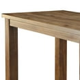 thumbnail image 4 of Wooden Top Bar Height Table with Thick Block Legs Brown, 4 of 5