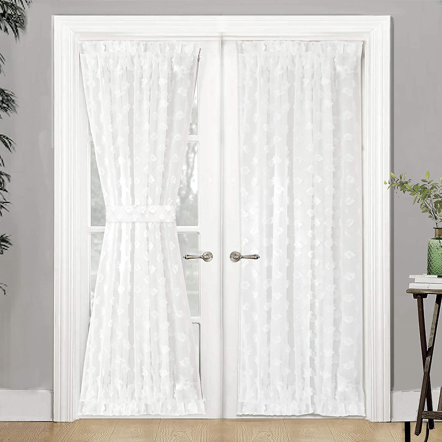 Off White French Door Curtain