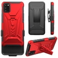 thumbnail image 5 of Compatible for Alcatel TCL A3X A600DL Case with Holster Belt Clip Hybrid Shockproof Protective Phone Cover with Kickstand - Red, 5 of 7