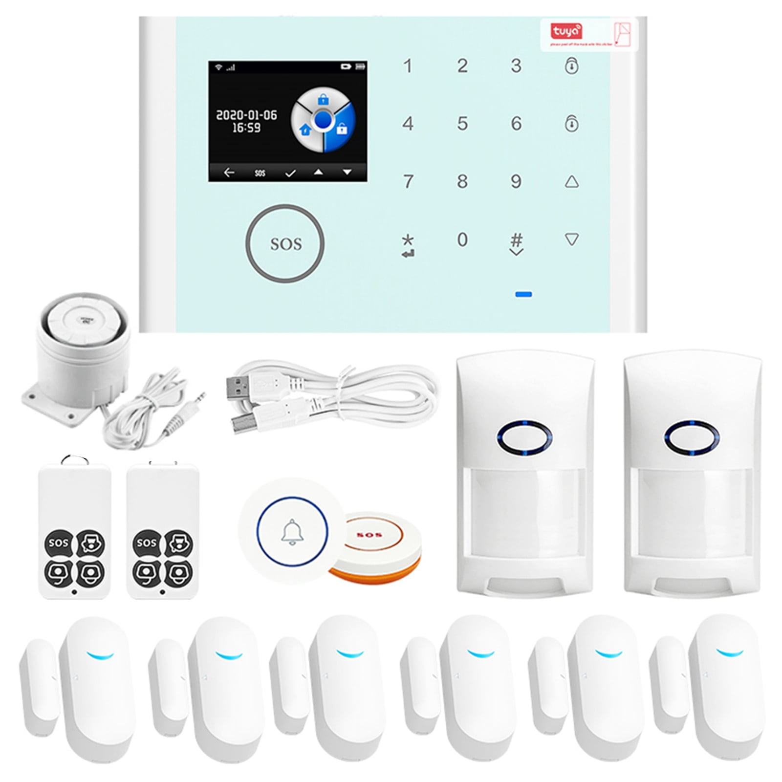 Wifi PSTN GSM Home Security Alarm System Smart New 2020 Wired & Wireless 433MHz 
