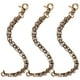 thumbnail image 1 of 3 piezas 26 cm Cadena de hierro de tres hileras Monedero Marco Monedero Bolsa de bloqueo Cadena de reemplazo Correas de hebilla de aleación de doble extremo Accesorios para bolsos de mujer (Bronce), 1 of 4