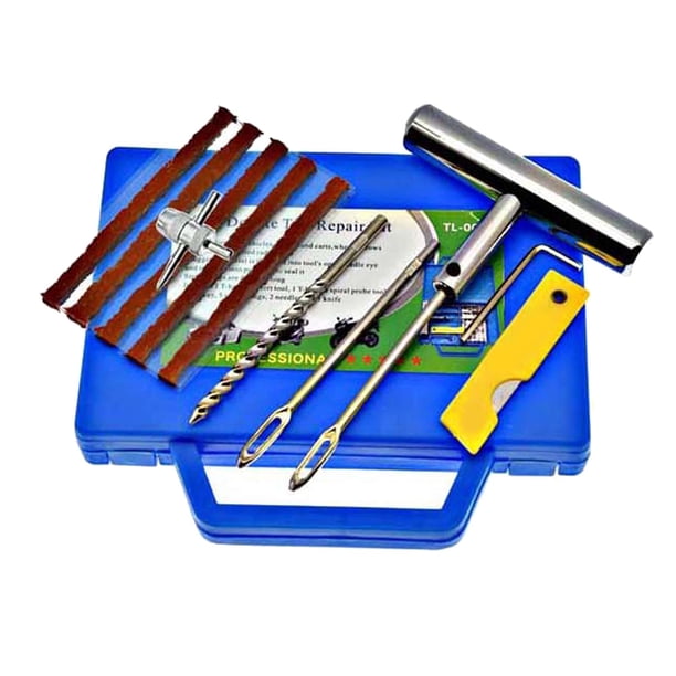 Juego de reparación de neumáticos para coche, herramientas de reparación de pinchazos, kits de reparación de neumáticos de emergencia para furgoneta,