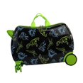 thumbnail image 2 of Maleta para montar para niños, equipaje de mano con ruedas, equipaje rígido ligero y resistente, carrito para niños y niñas Dinosaurio negro, 2 of 9