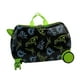 thumbnail image 2 of Maleta de viaje para niños con ruedas,Equipaje con ruedas rígido para niños,Regalo del Día de los niños y niñas Dinosaurio negro, 2 of 9