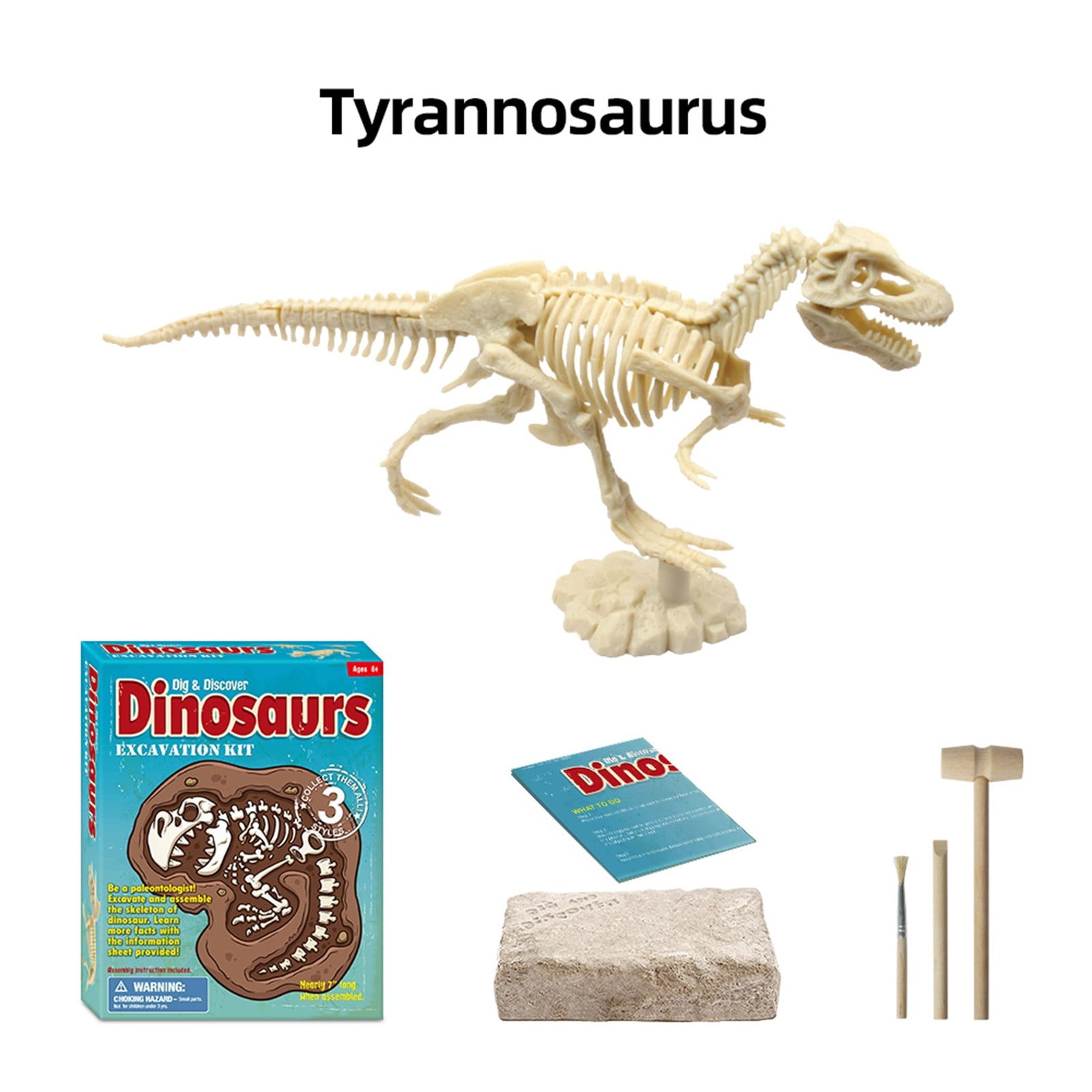 Dinosaur Fossil Digging Game Kit Kids Dinosaur Sandbox Activity Set