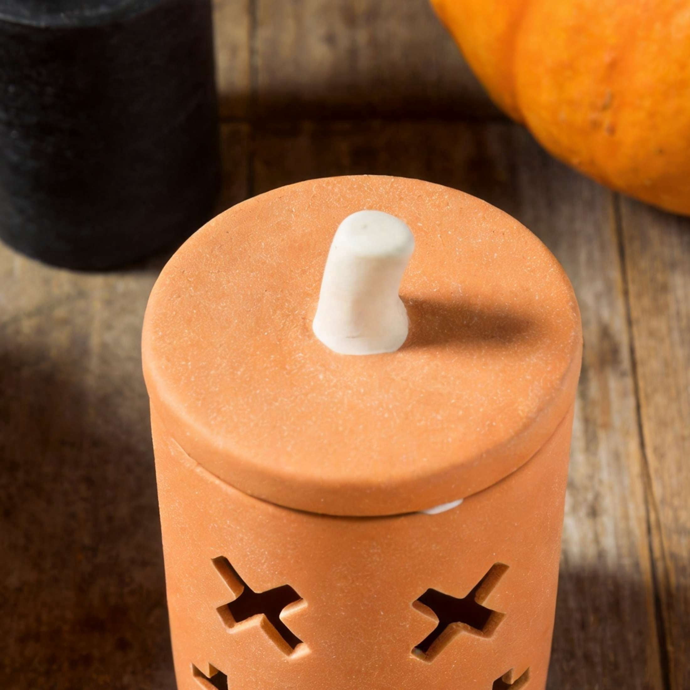 Ceramic Jack-o'-Lantern Jar, Orange, 6.6", Halloween by Way To Celebrate