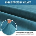 thumbnail image 3 of CHUNTIAN Stretch Velvet Sofa Covers for 3 Cushion Couch Covers Sofa Slipcovers Furniture Protector Soft with Non Slip Elastic Bottom, Crafted from Thick Comfy Rich Velour (Sofa 72"-90", Gray), 3 of 5