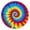 Colorful Tie Dye, variant on Rainbow Tie Dye Spiral Pattern Round Fitted Tablecloth with Elastic Edge,Dining Table Cover Waterproof,Outdoor Round Tablecloth for Camping,Dining,Indoor and Outdoor