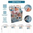 thumbnail image 7 of Table Runner Dresser Scarf 13 x 72 Inch Colorful Coral Watercolor Fish Ocean Starfish Shell Table Runners Non-Slip Heat Kitchen Dining Table Decor for Indoor Outdoor Home Party Decoration, 7 of 7