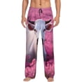 thumbnail image 1 of Balery Flower Field Cow Pantalones de pijama para hombre, pijama ultraligero, pantalón de descanso-Medium, 1 of 6