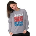 thumbnail image 5 of America Cracks Me Up Liberty Bell USA Sweatshirt for Men or Women Brisco Brands M, 5 of 6