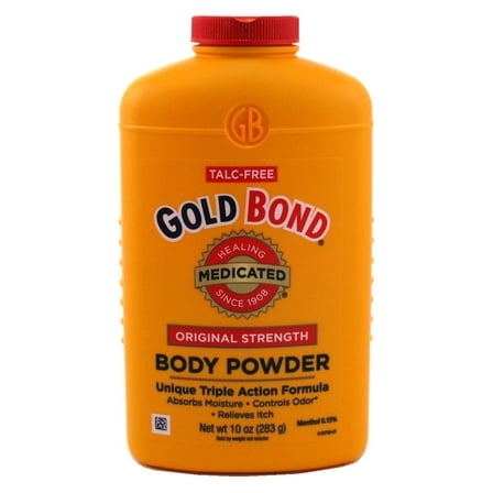Gold Bond Body Powder Original Strength Medicated 10oz (Pack of 3).