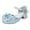 Z10A 1 Blue, variant on Girls Sandals Closed Toe Heels Wedding Party Shoes Sequins Bow For Toddler Girls Sandals 4 Years-4.5 Years