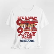 2 Sided Btts Comeback 2026 Graphic T-Shirt, Music Theme Short Sleeve Tee, WE01