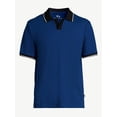 thumbnail image 5 of Free Assembly Men's Tipped Pique Polo Shirt with Short Sleeves, 5 of 6