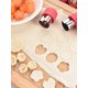 thumbnail image 5 of 3pcs/set Random Color Vegetable Cut Mold, Stainless Steel Creative Cute Carrot Cutter, For Cooking Kids Food, 5 of 5