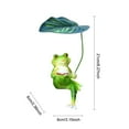 thumbnail image 2 of CARRFA Funny Frog Garden Statue, Resin Green Frog Figurine Sculpture for Outdoor Yard Garden Decor (Reading Frog), 2 of 10