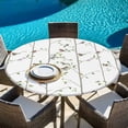thumbnail image 6 of Sparrow Round Tablecloth, Fitted Table Cover with Elastic for 36"-44" Round Tables, Spring Birds on The Branches Vintage Country Table Cloth Outdoor Indoor Dinning Party Waterproof Tablecloths, 6 of 7