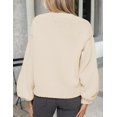 thumbnail image 5 of Suéter Cardigan PRETTYGARDEN Mujer 2025 Tejido Grueso Beige, 5 of 5