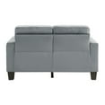 thumbnail image 6 of Lexicon Lantana Microfiber 2-Piece Upholstered Sofa Set in Gray, 6 of 12