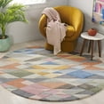 thumbnail image 2 of SAFAVIEH Rodeo Drive Elvin Geometric Area Rug, Grey/Blush, 3' x 3' Round, 2 of 10