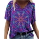 thumbnail image 2 of Puntoco Mujeres Casual Impresión Mangas Cortas O-Cuello Camiseta Suelta Blusa tops Puntoco Puntoco-1341, 2 of 9