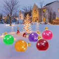thumbnail image 6 of Taicans 19.6in Giant PVC Christmas Inflatable Ball Outdoor Christmas Decorations,Blow up Xmas Inflatables Ornaments PVC Christmas Ornaments for Tree Yards Lawns Porch Garden Front Doors Holiday Decor, 6 of 7