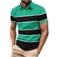thumbnail image 1 of Blusa y camisa de manga corta con cuello vuelto para hombre, informal, de manga larga, con botones estampados, de poliéster, 1 of 4