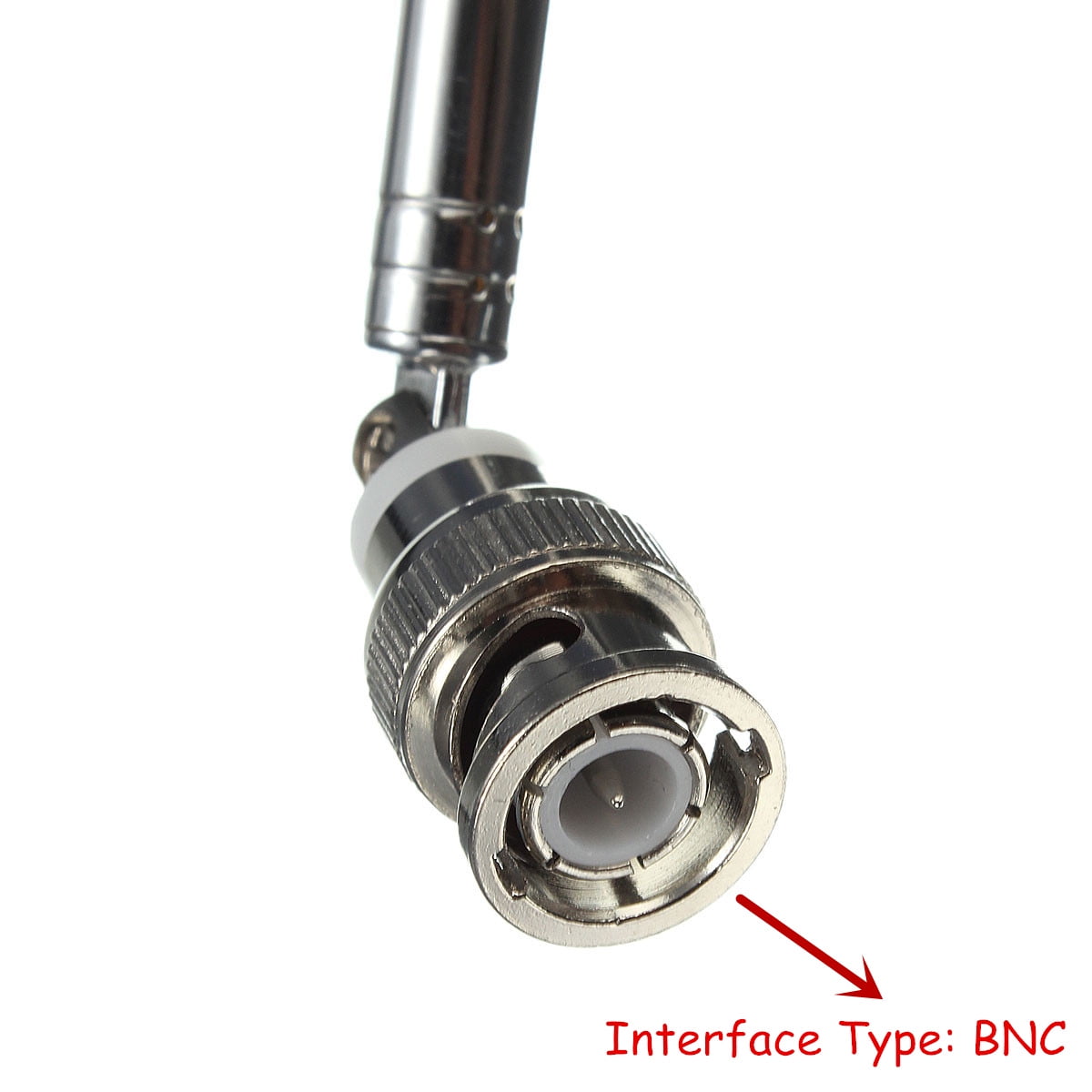 360° Adjustable 765mm Telescopic Antenna Q9 BNC Connector FM Radio Scanner